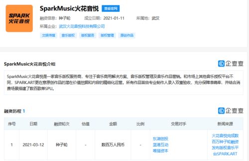 火花音悅獲數(shù)百萬(wàn)種子輪融資，以數(shù)據(jù)處理服務(wù)為引擎，加速音樂(lè)版權(quán)市場(chǎng)布局